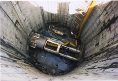 'Little Ceel', having cut the tunnel to Brookland Close is now prepared to tunnel from Warrior Square to Coombs.